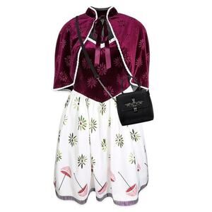 NWT Disney Shop Haunted Mansion Tightrope Walker Cape & Dress